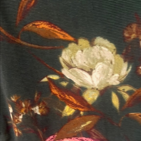 Zac & Rachel Green and Pink Flutter Sleeve Blouse inner tank top size S - Picture 5 of 12